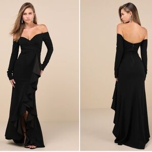 LULU's Prom Wedding Sexy PinUp Vibes Romantic Glamorous Elegant Maxi